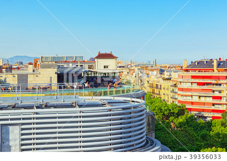 Panorama on the urban center of Barcelona Panorama on the urban center of Barcelona 39356033