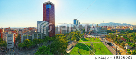 Panorama on the urban center of Barcelona Panorama on the urban center of Barcelona 39356035