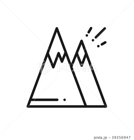 Mountain Line Icon. Mount Sign and Symbol. Hill. 39356947