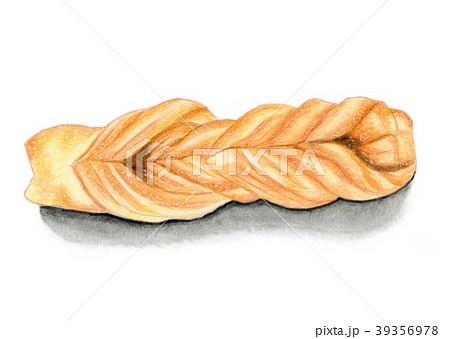 アナログ画　ツイストドーナツ　手描き 39356978