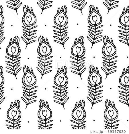 Peacock feathers, seamless pattern for your design Peacock feathers, seamless pattern for your design 39357020