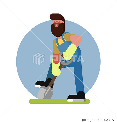 Man digging the ground 39360315