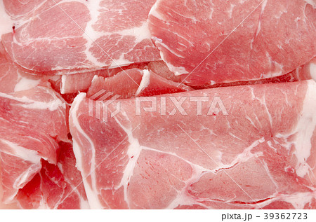 豚肩ロース薄切り アップ 豚肩ロース薄切り アップ 39362723