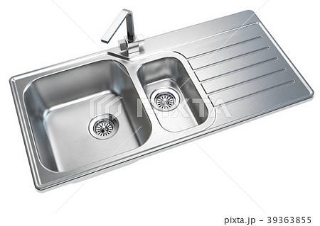 Kitchen sink isolated on white background. 39363855