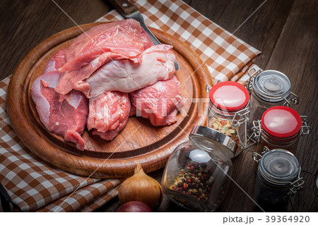 Raw turkey meat. Raw turkey meat. 39364920