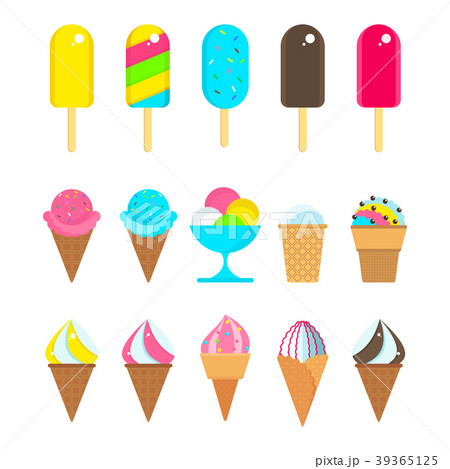 set of ice cream set of ice cream 39365125