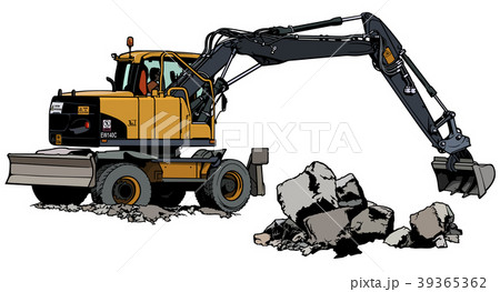 Excavator Machine in Work Excavator Machine in Work 39365362