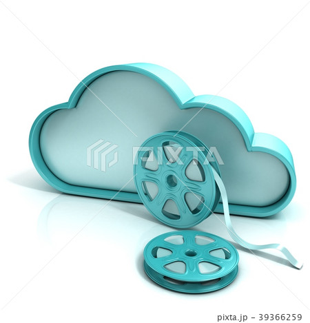 Cloud movie 3D computer icon 39366259