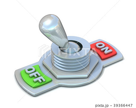 On and off metal toggle switch OFF position 3D 39366447