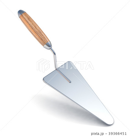 Plastering trowel with soft shadow. 3D 39366451