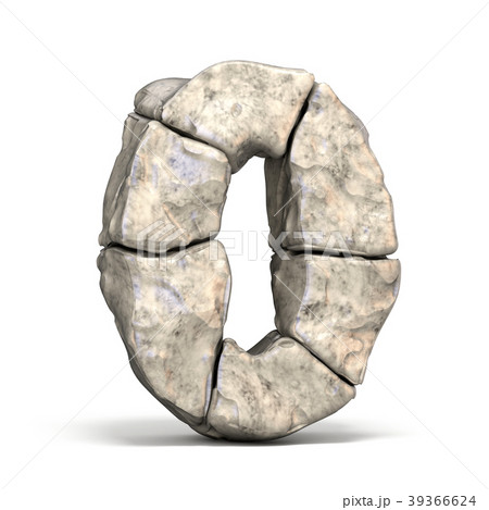 Stone font number 0 ZERO 3D 39366624