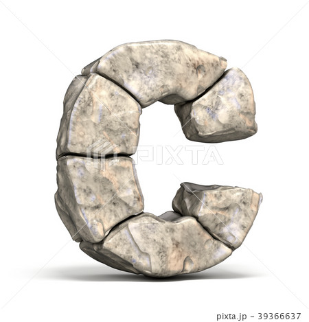 Stone font letter C 3D Stone font letter C 3D 39366637
