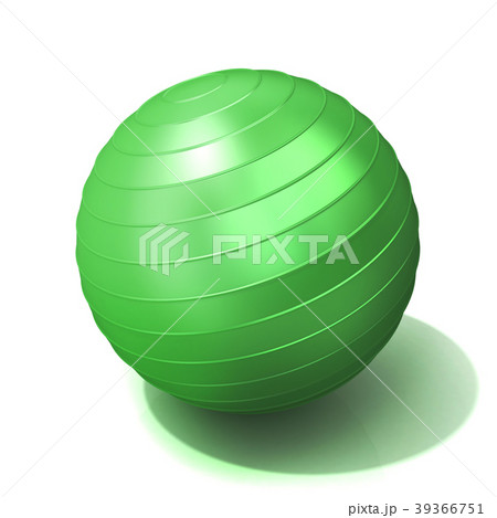 Green fitness ball Green fitness ball 39366751
