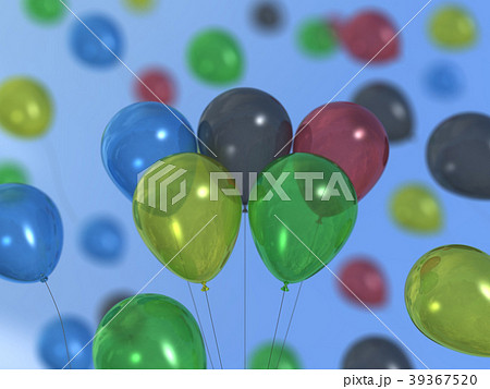 オリンピックイメージ　5つの風船 39367520