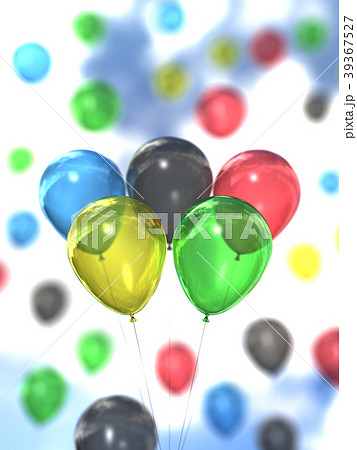 オリンピックイメージ　5つの風船 39367527