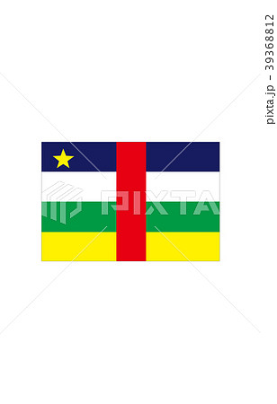 世界の国旗中央アフリカのイラスト素材
