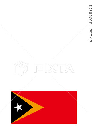 世界の国旗東ティモールのイラスト素材