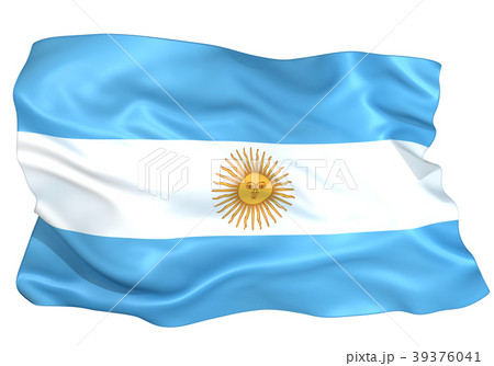 アルゼンチン国旗のイラスト素材