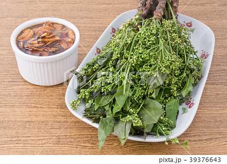 Close Up of Boil Neem with Sweet Sauce 39376643