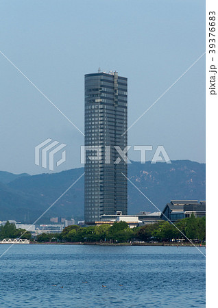 琵琶湖大津港の風景、滋賀県、日本 39376683