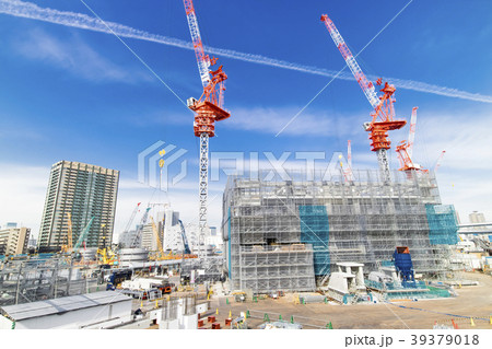 大規模建設現場　マンション 39379018