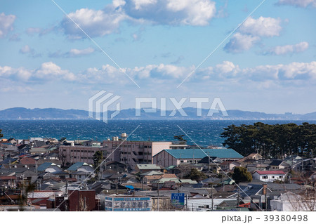 海の見える街の写真素材