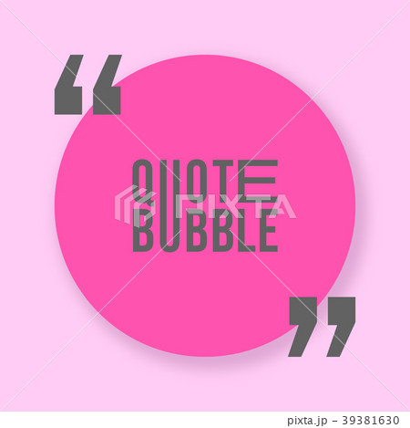 Quote bubble with shadow template Quote bubble with shadow template 39381630