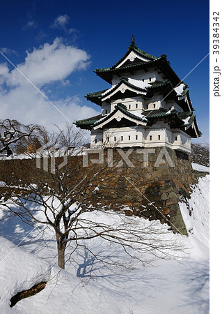 青森県青森市　弘前城公園　天守 39384342