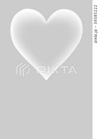 父の日　ハート　白　グレー　モノクロ 39385222