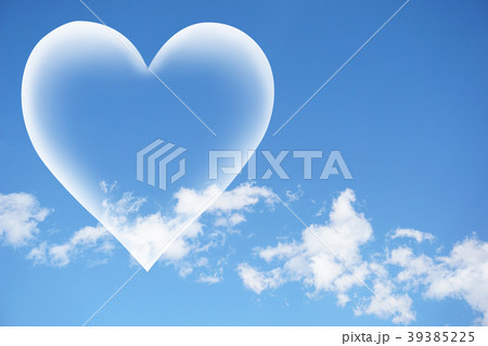 青空メッセージカード　父の日イメージ　平和　ピース　コピースペース-バレンタイン 39385225