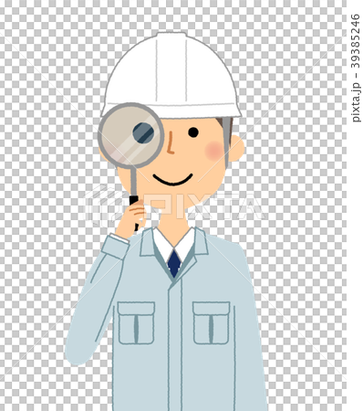 On-site supervisor Magnifying glass 39385246