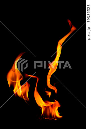 Fire flame candle isolated on black isolated Fire flame candle isolated on black isolated 39386528