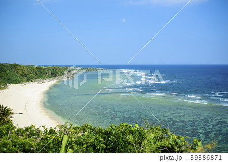 海　砂浜　沖永良部島　風景 39386871