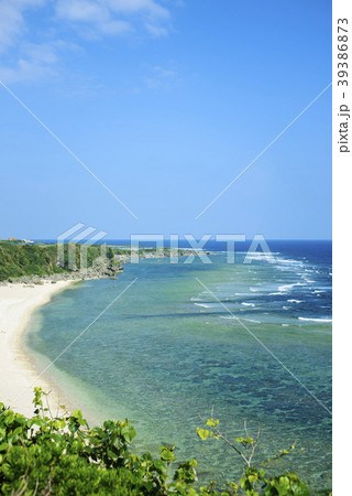 海 砂浜 沖永良部島 風景 海 砂浜 沖永良部島 風景 39386873