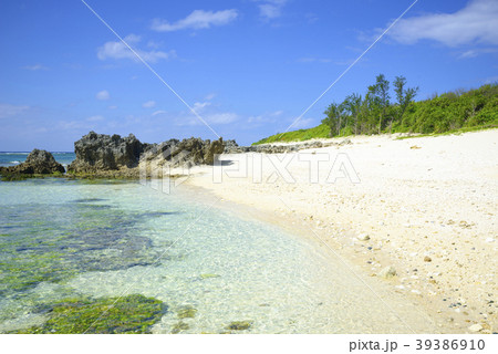 屋子母ビーチ　沖永良部島　砂浜 39386910