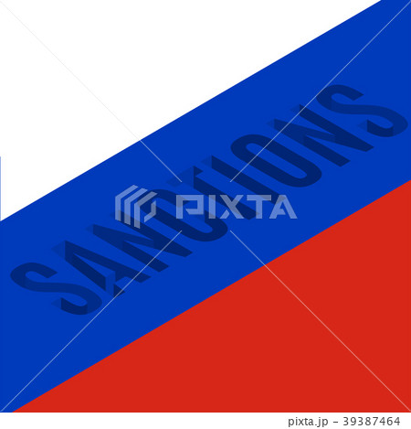 Background with text sanction, vector illustration 39387464