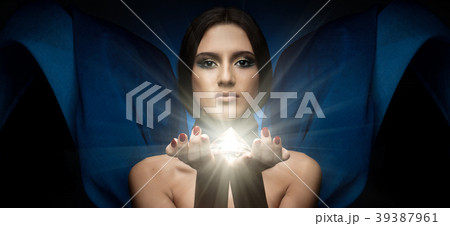 beautiful woman with brilliant beautiful woman with brilliant 39387961