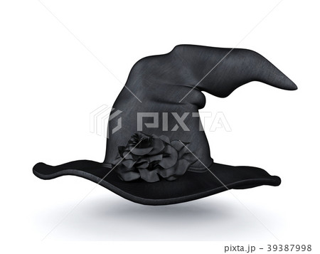 Halloween Witch Hat Isolated On White Backgroundのイラスト素材