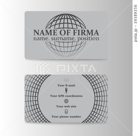 Business Card Vector Template. Flat Style Vector Business Card Vector Template. Flat Style Vector 39389356