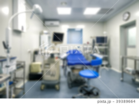 Abstract blurred gynecological operating room Abstract blurred gynecological operating room 39389664