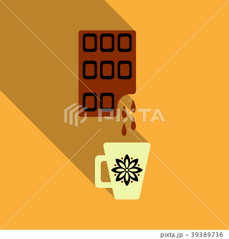 Hot chocolate cup . Hot chocolate cup . 39389736