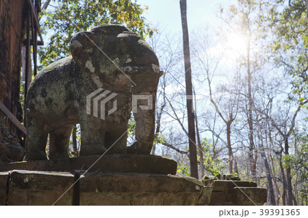 Prasat Damrei (means "Elephant temple") ruin in th 39391365
