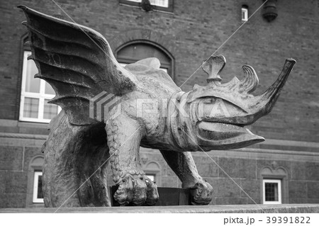 Dragon Fountain located in Copenhagen Dragon Fountain located in Copenhagen 39391822