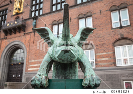 Dragon Fountain, Copenhagen, Denmark Dragon Fountain, Copenhagen, Denmark 39391823