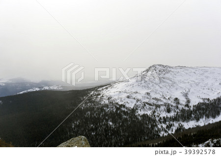 view of the mountain top of the Northern Ural 39392578