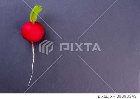 Red garden radish and copy space. 39393545