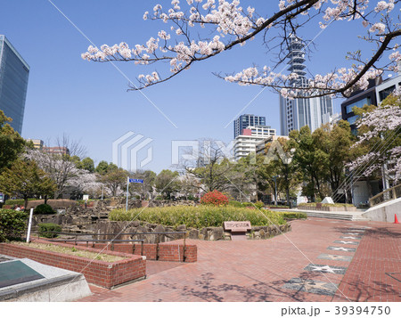 名古屋 栄 都市風景 久屋大通公園 ロサンゼルス広場の写真素材