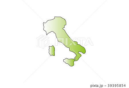 世界地図イタリアのイラスト素材