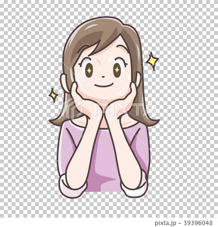 お肌つるつるになった女性のイラスト 39396048