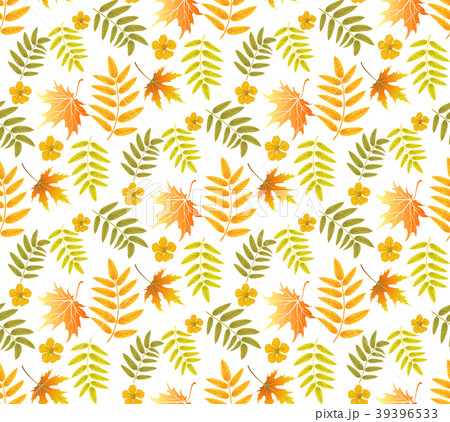 Autumn Leaves seamless pattern background. 39396533